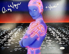 Cindy Morgan "Tron' Signed 8x10 with JSA COA